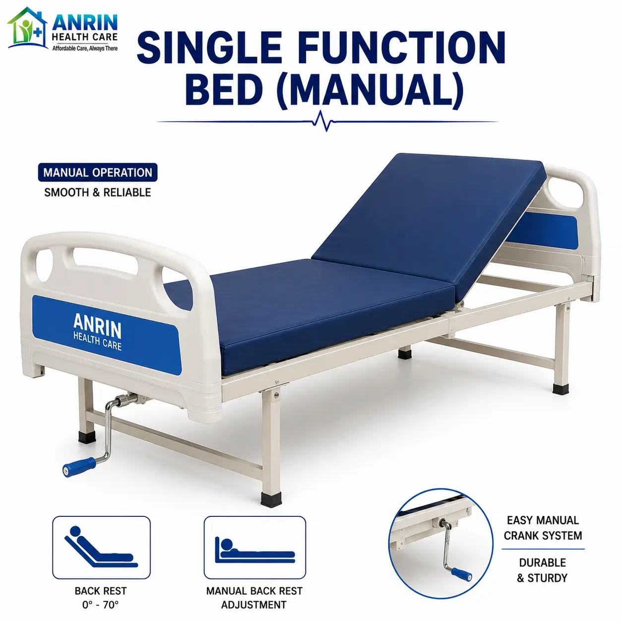Single Function Patient Bed (Manual)