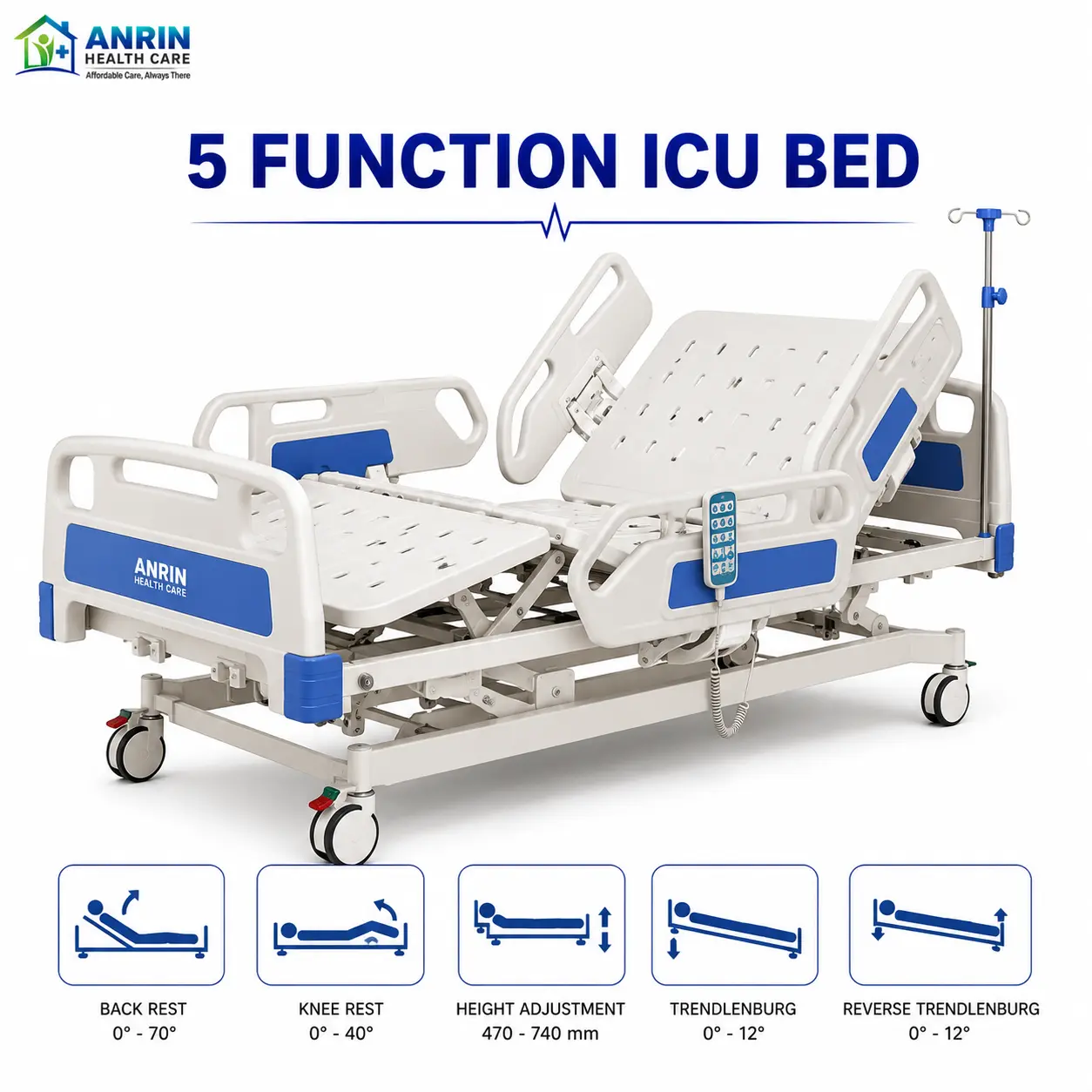 5 Function ICU Bed